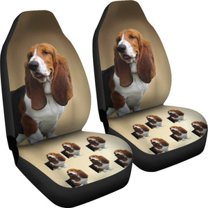 Basset Hound Car Seat Cover (Set of 2)