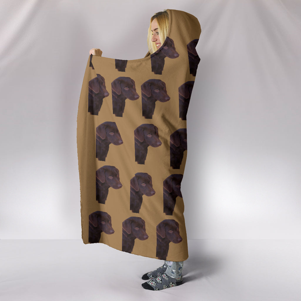 Chocolate Lab Hooded Blanket