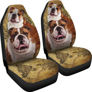 Bulldog Car Seat Covers - 2 (Set of 2)