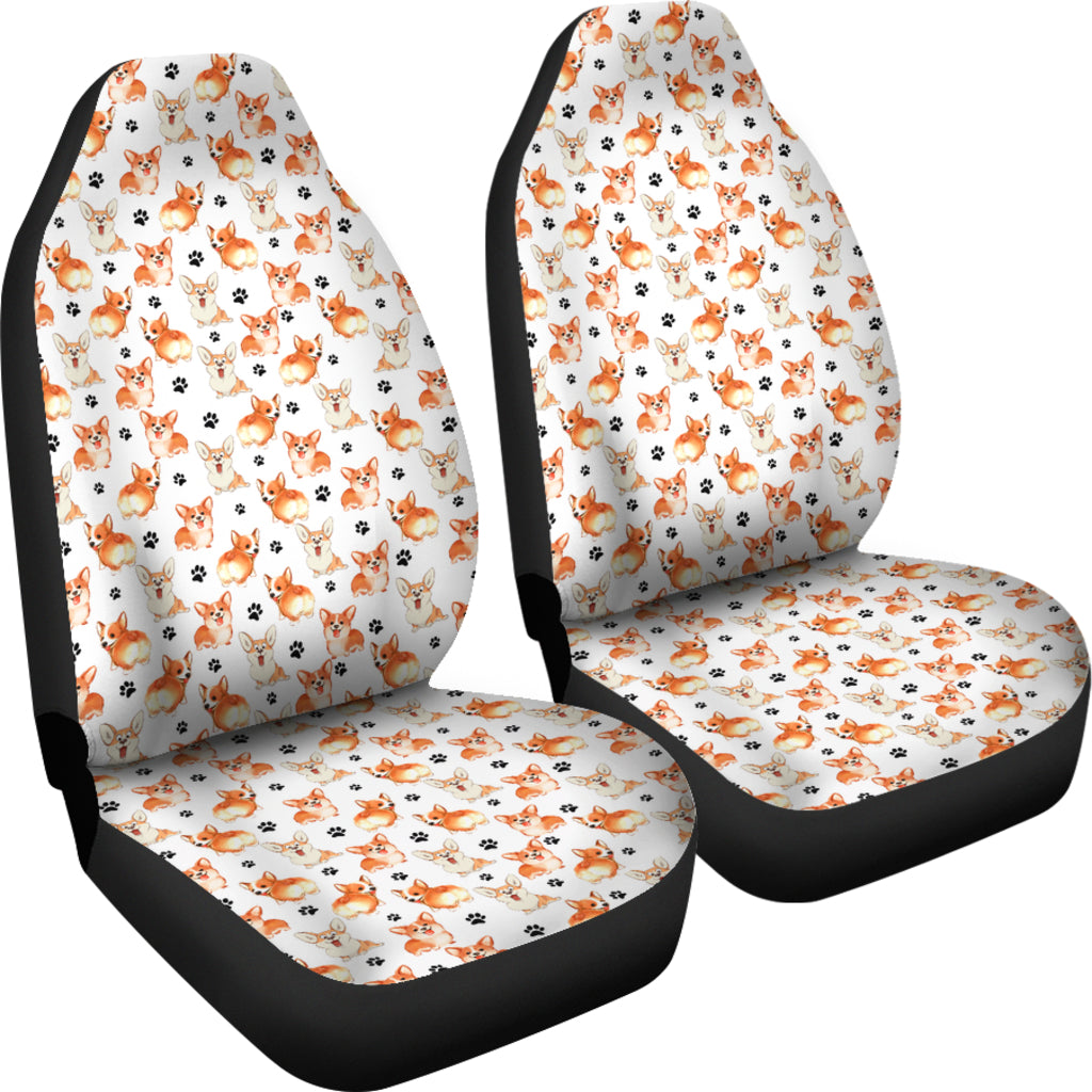 Welsh Corgi Car Seat Covers (Set of 2)