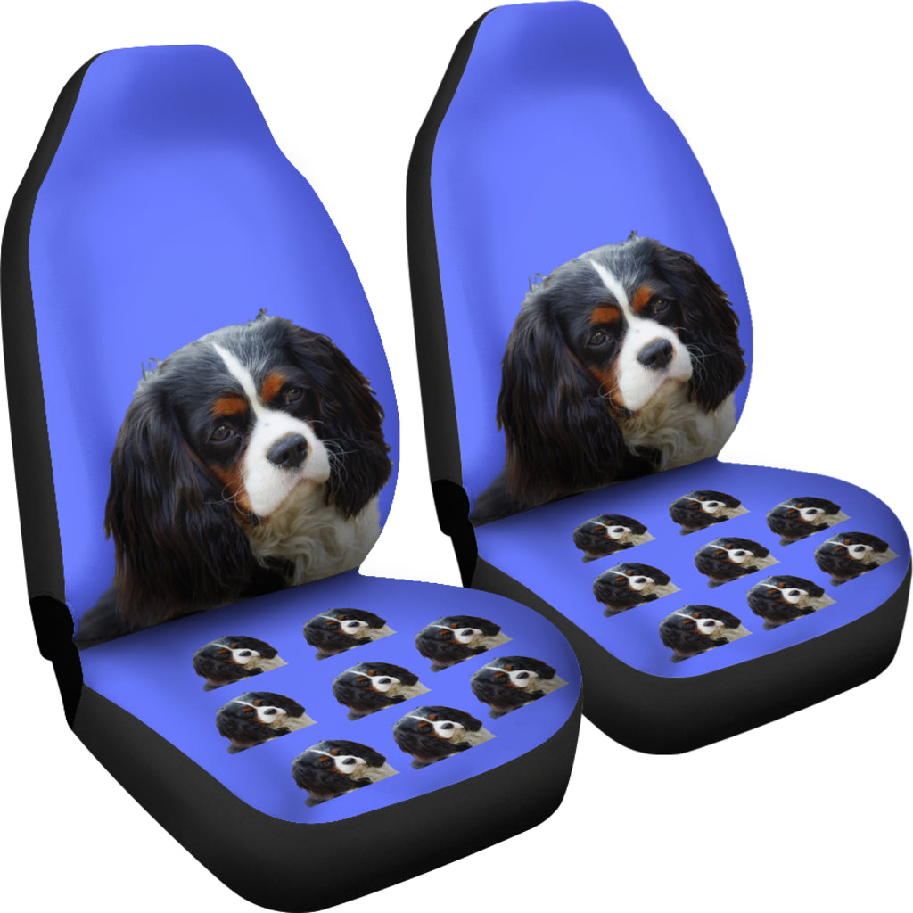 Cavalier King Charles Spaniel Tri Car Seat Covers(Set of2)