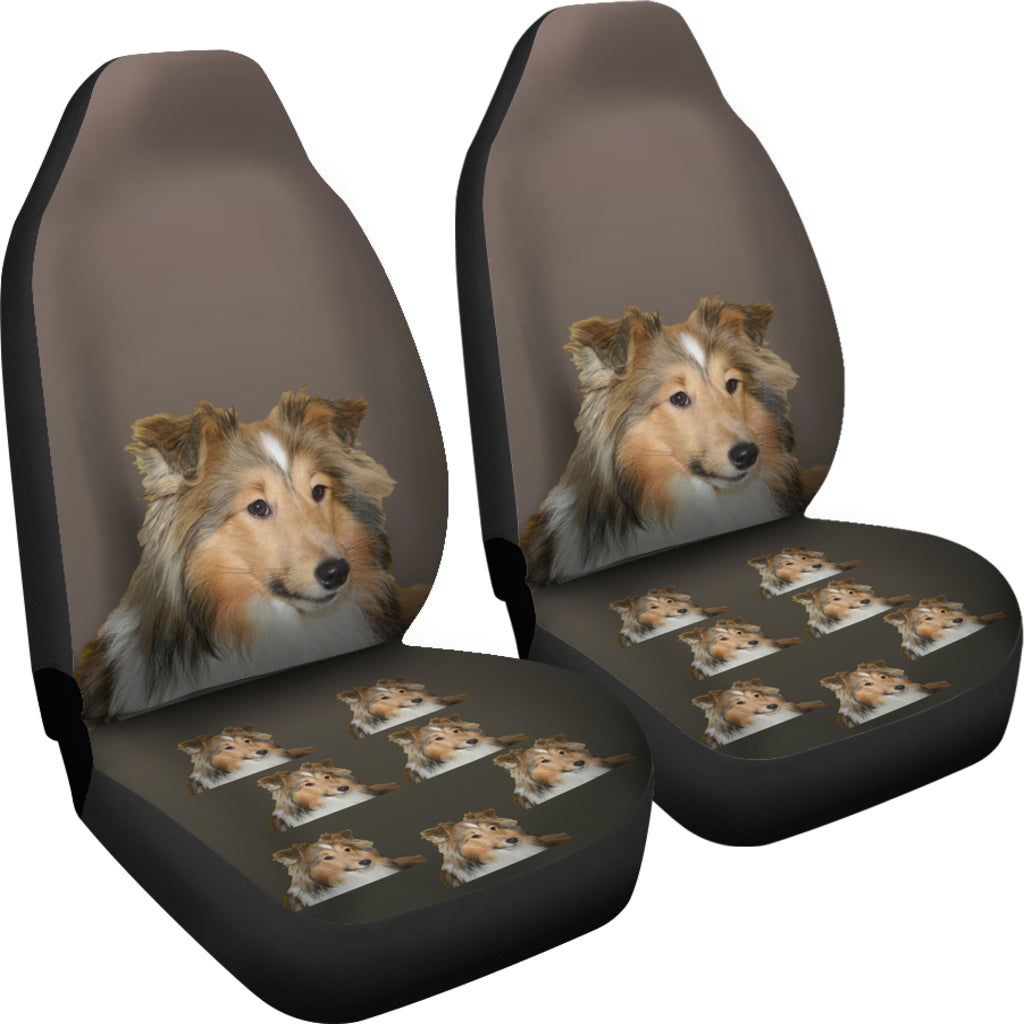 Shetland Sheepdog Car Seat Covers (set of 2)