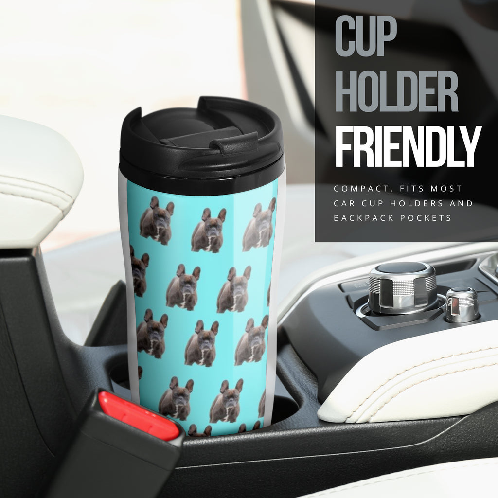 French Bulldog Reusable Coffee Cup - Brindle