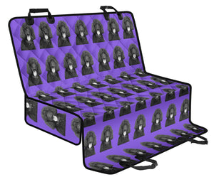 Standard Poodle Pet Seat Cover - Black Poodle