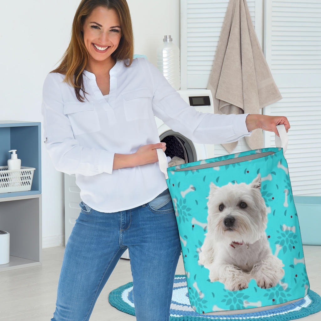 Westie Laundry Basket