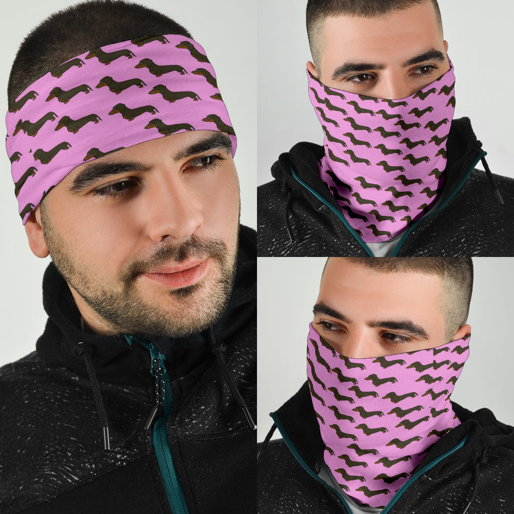 Dachshund Bandana Set - Pink