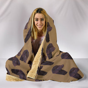 Chocolate Lab Hooded Blanket