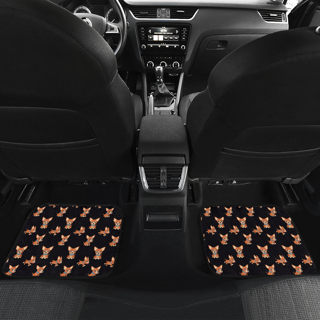 Chihuahua Cartoon Car Mats (Front & Back)