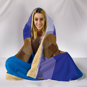Corgi Dog Modern Art Hooded Blanket