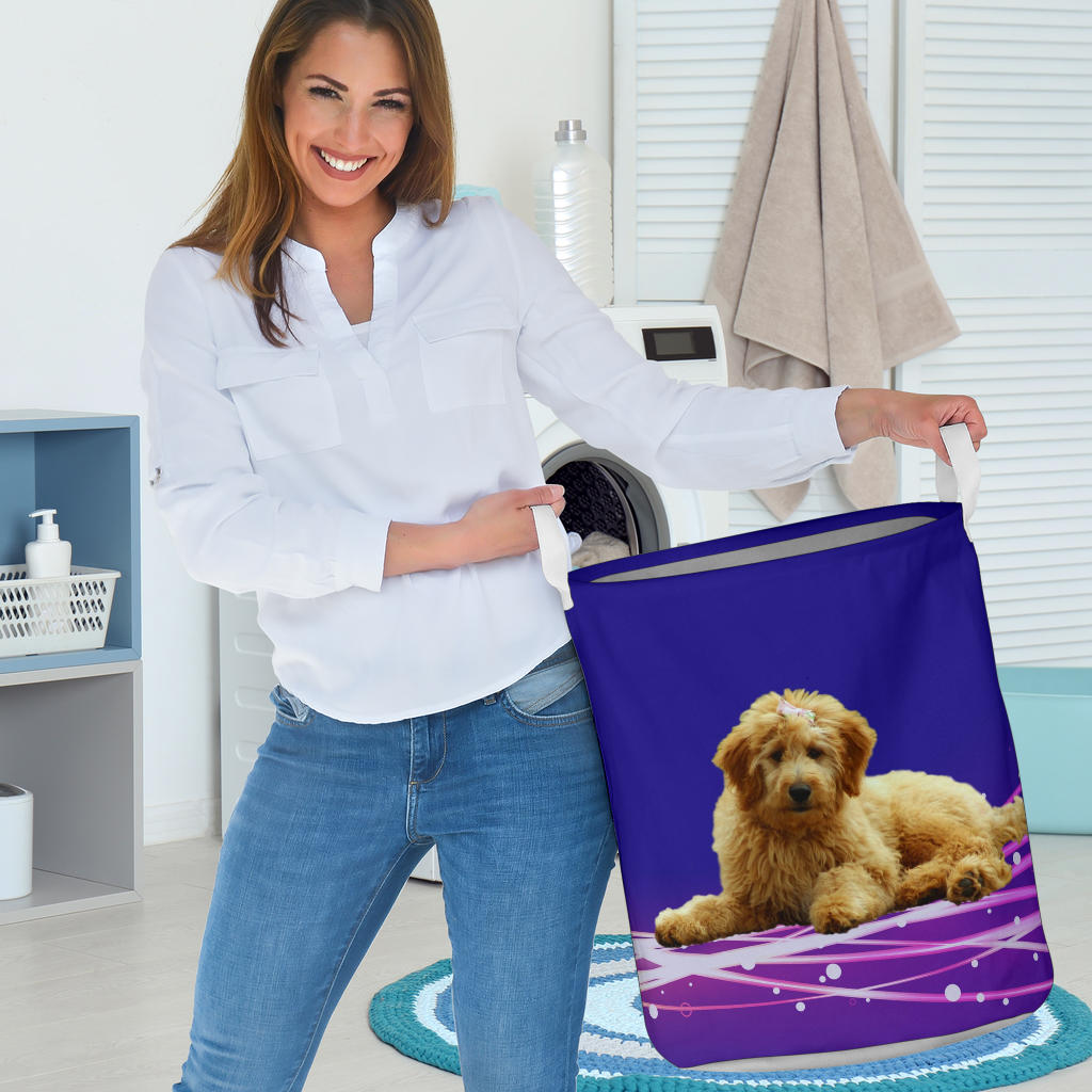 Goldendoodle Laundry Basket 2