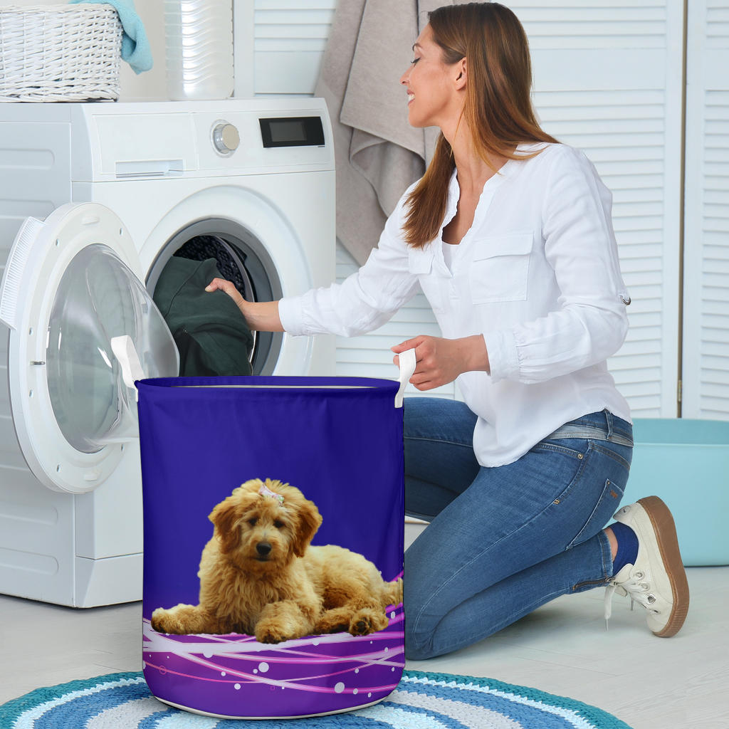 Goldendoodle Laundry Basket 2