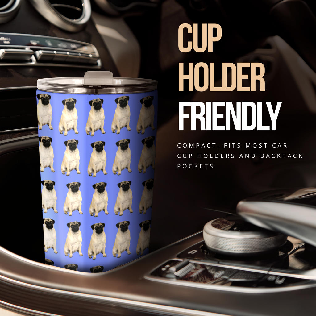 Pug Tumbler - Blue