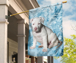 Pitbull Puppy Garden Flag