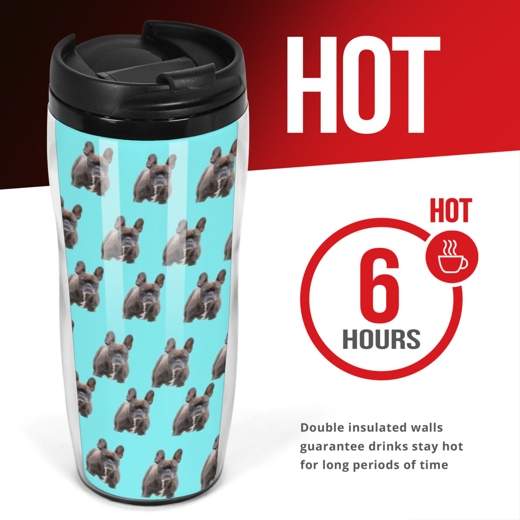 French Bulldog Reusable Coffee Cup - Brindle