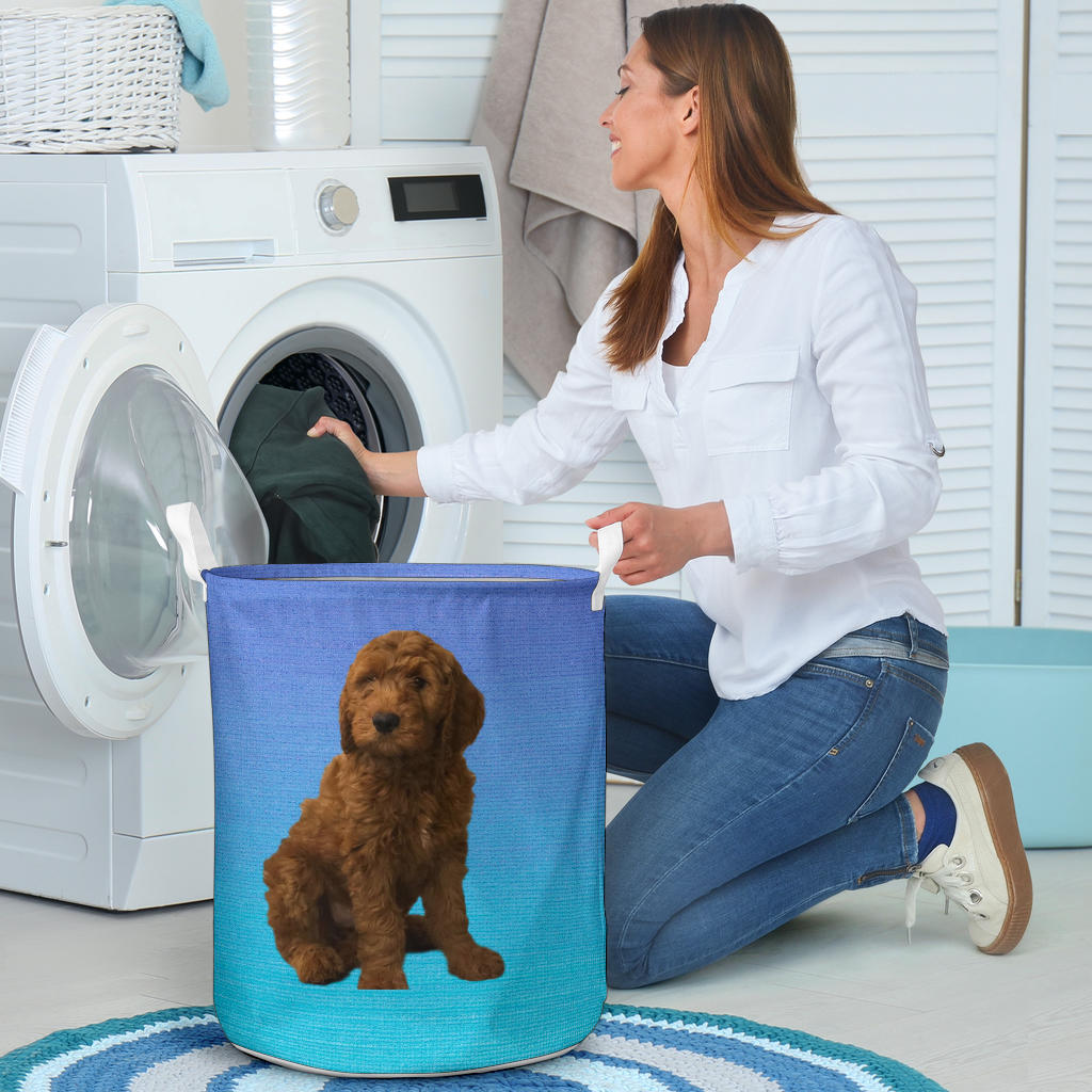 Goldendoodle Laundry Basket