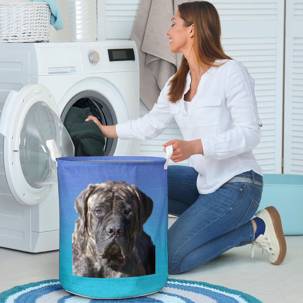 English Mastiff Laundry Basket - Brindle