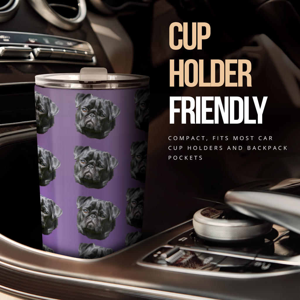 Pug Tumbler - Black Pug