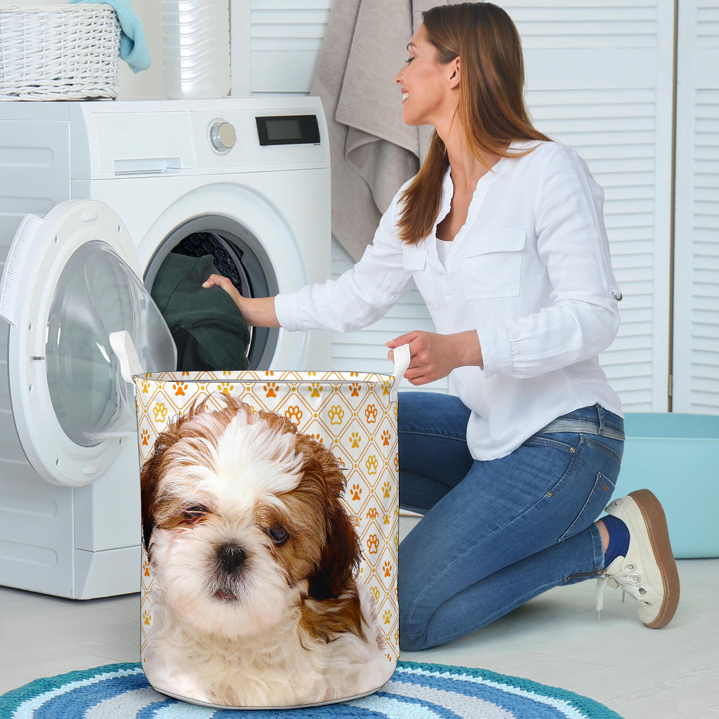 Shih Tzu Laundry Basket