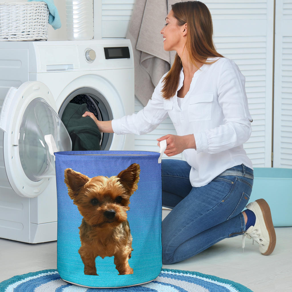 Yorkie Laundry Basket