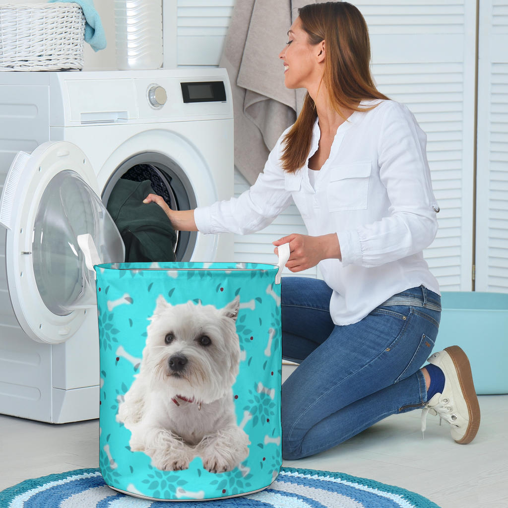 Westie Laundry Basket