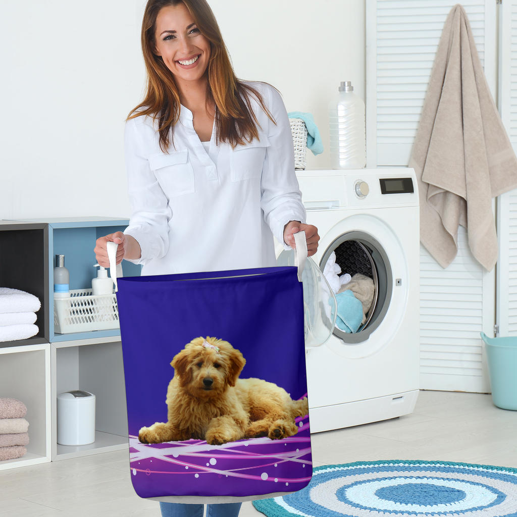 Goldendoodle Laundry Basket 2