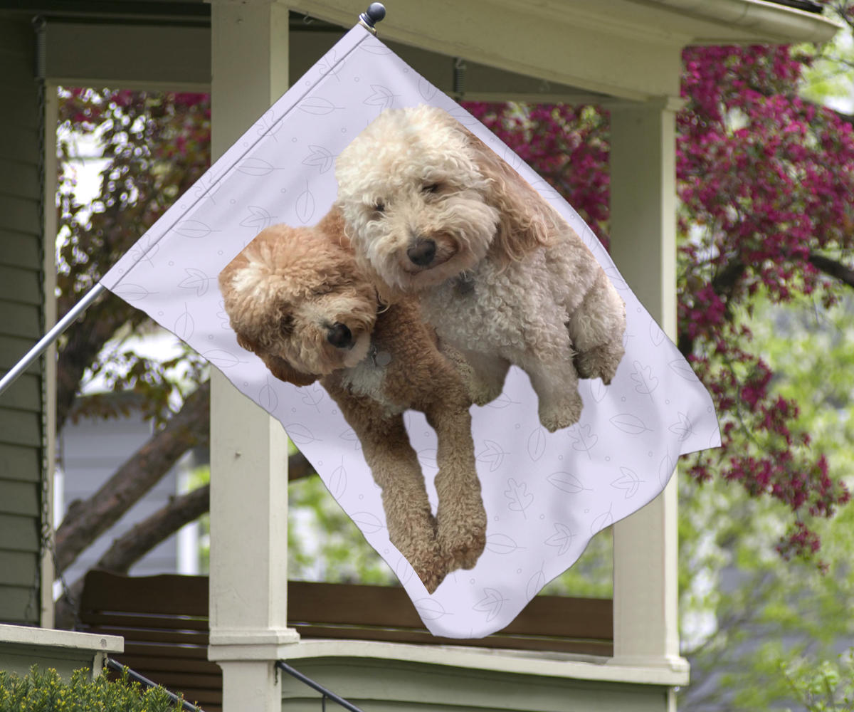 Goldendoodle Garden Flag