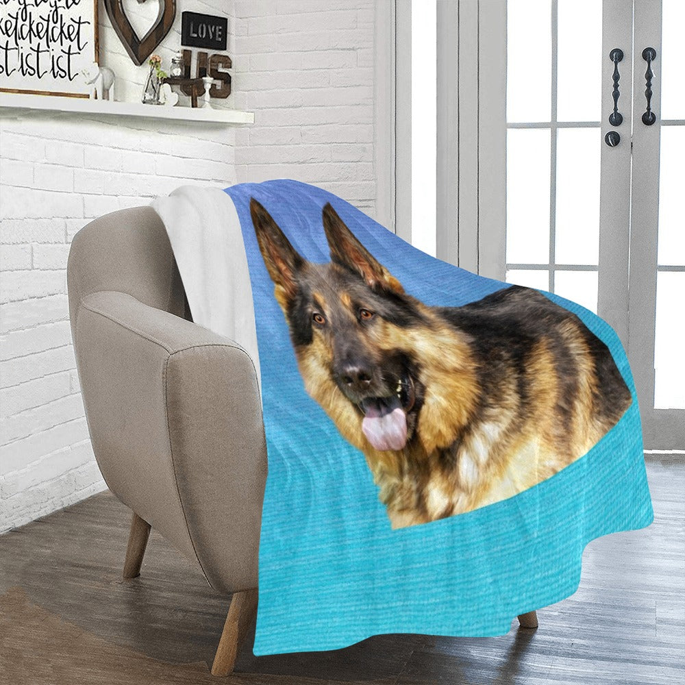 German Shepherd Micro Fleece Blanket