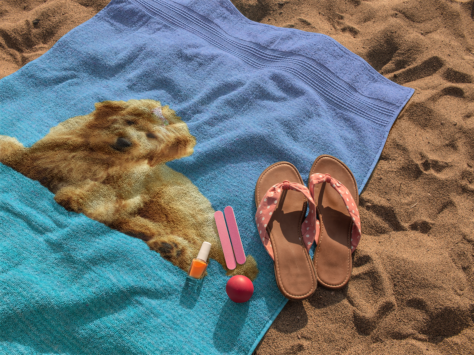 Goldendoodle Beach Towel