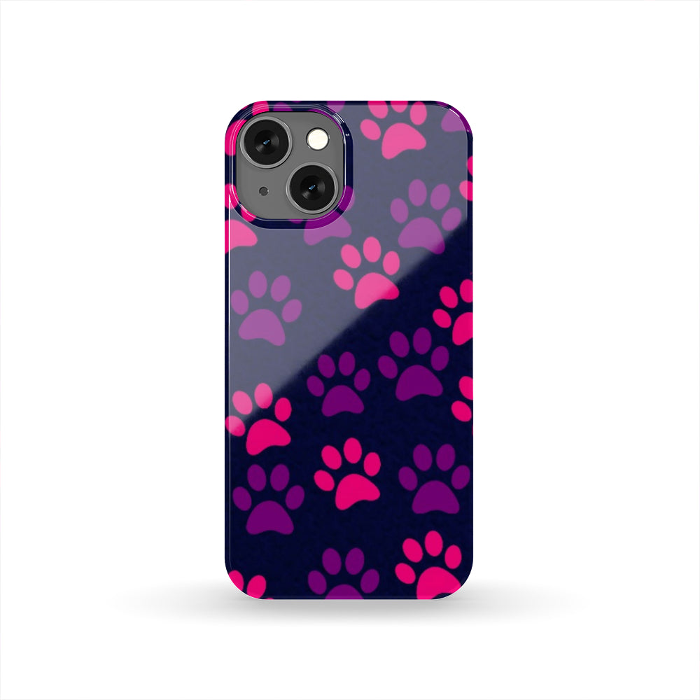 Paw Print Phone Case - Purple