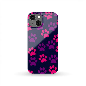 Paw Print Phone Case - Purple