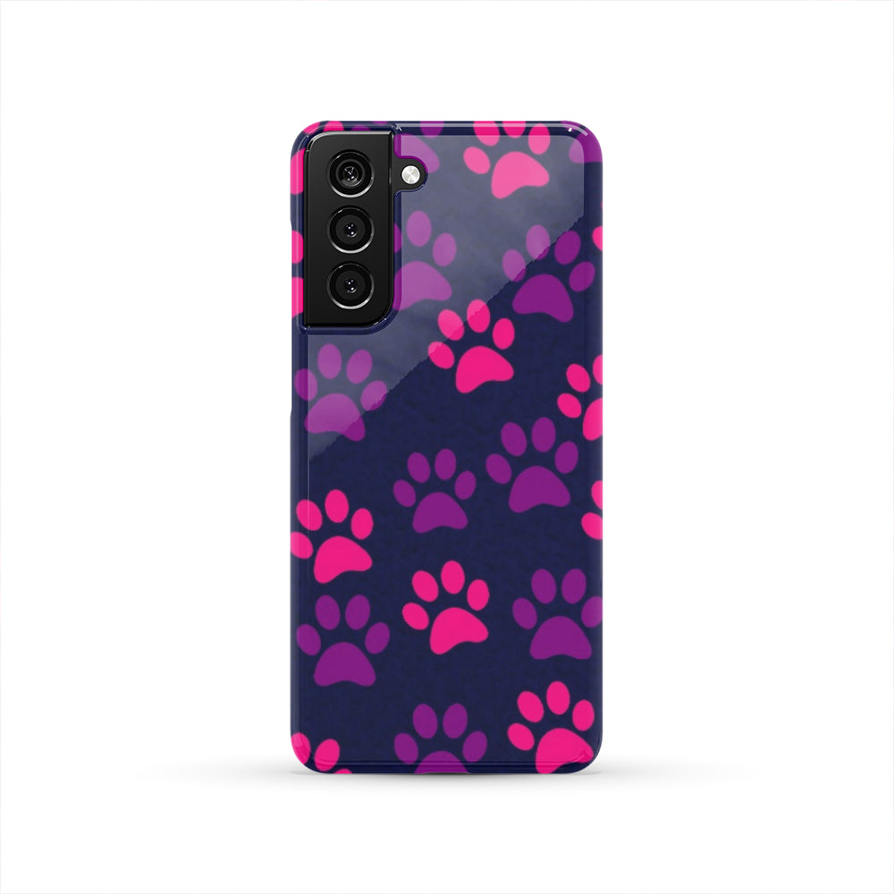 Paw Print Phone Case - Purple