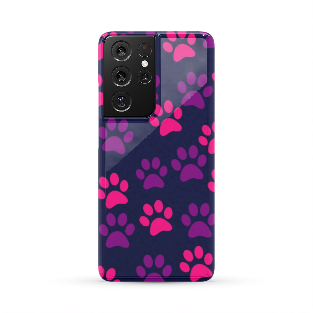 Paw Print Phone Case - Purple