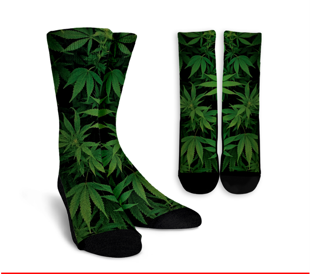 Weed Crew Socks