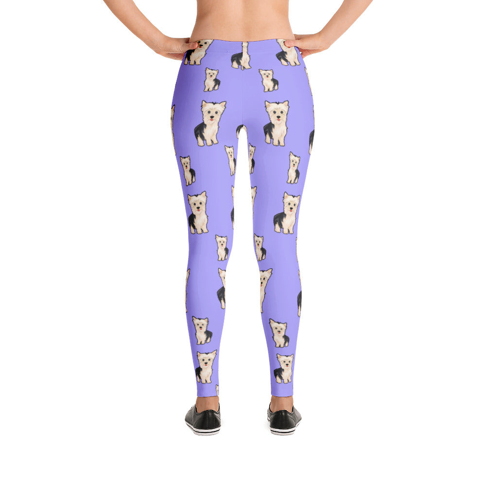 Purple Yorkie Leggings