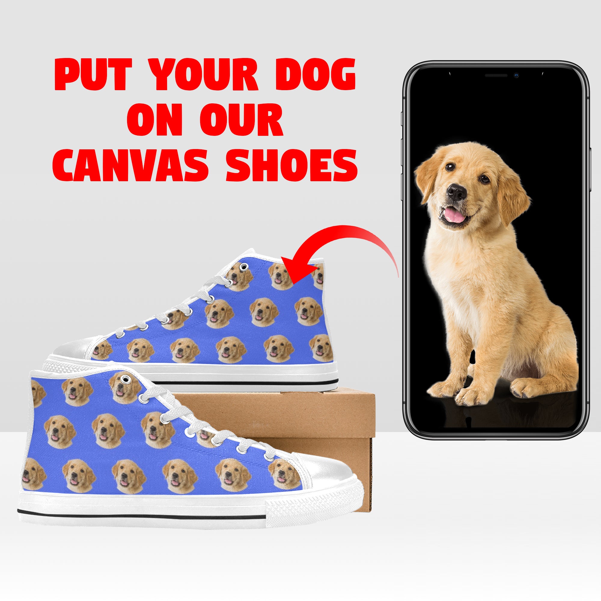 Personalized Pet Photo Canvas Shoes