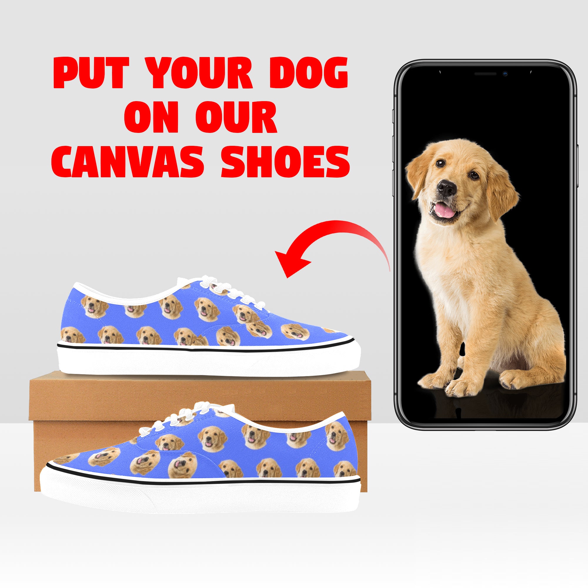 Personalized Pet Photo Canvas Shoes