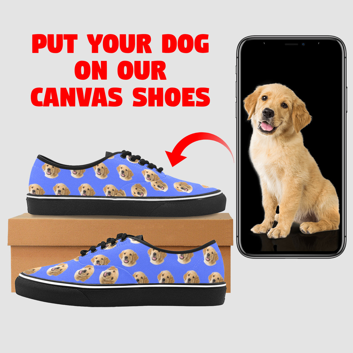 Personalized Pet Photo Canvas Shoes