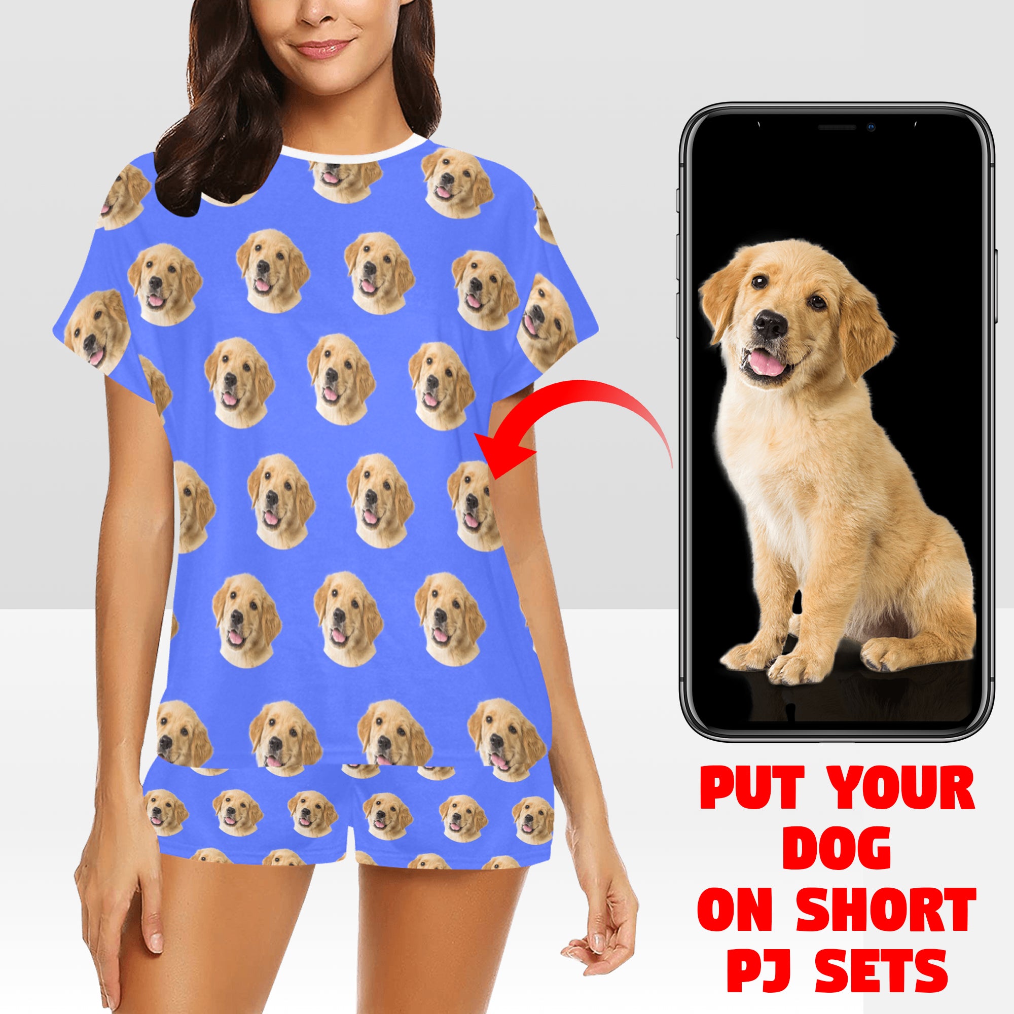 Personalized Pet Photo Pajama Set(Short)