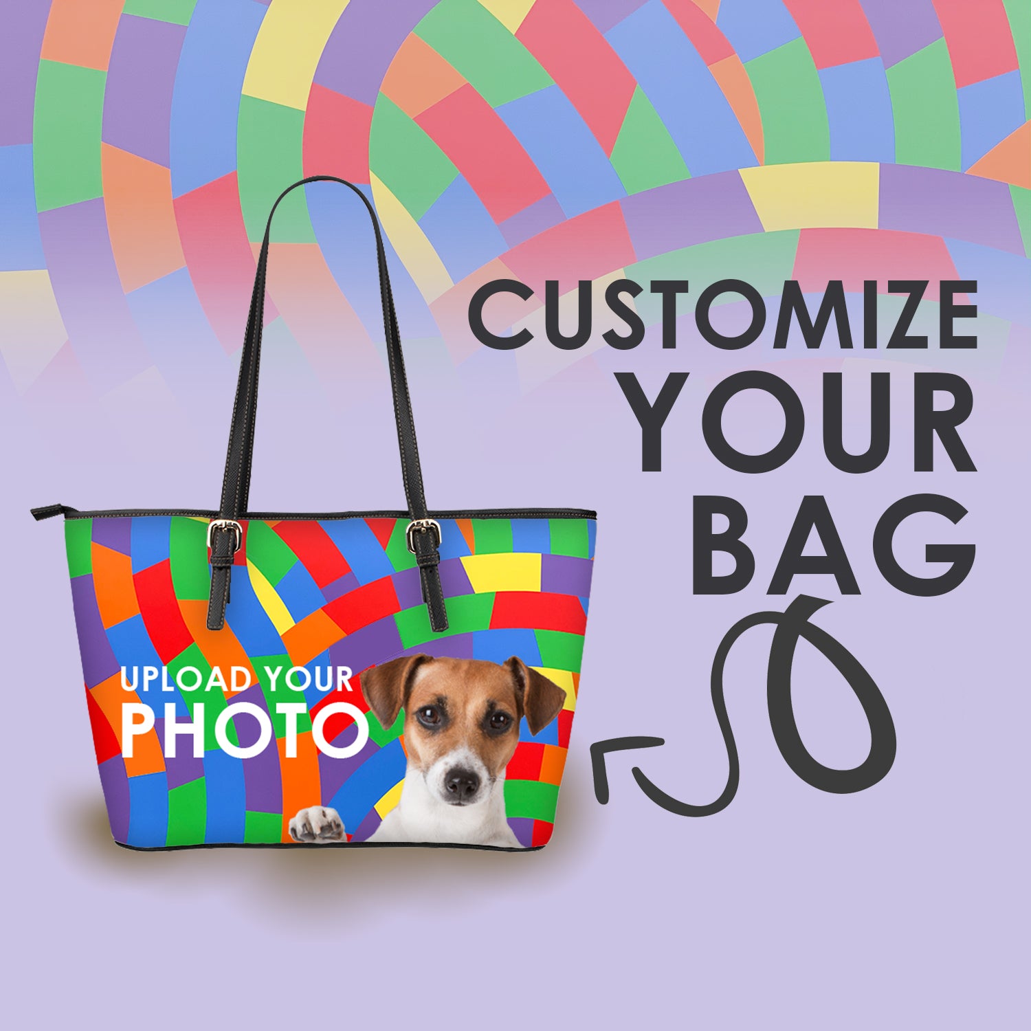 Personalized Tote Bag - 2 Different Photos