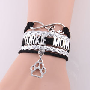 Infinity Yorkie Mom Bracelet