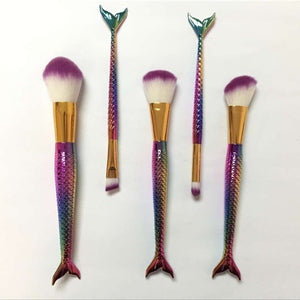 Mermaid Tail 5pc Brush Set