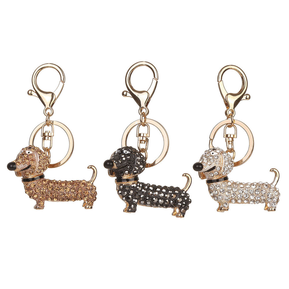 Dachshund Bling Keychain