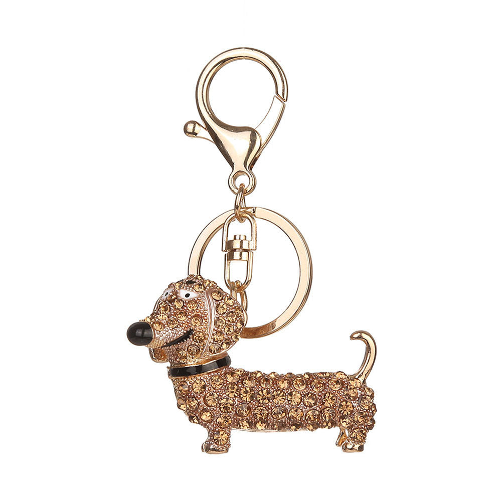 Dachshund Bling Keychain