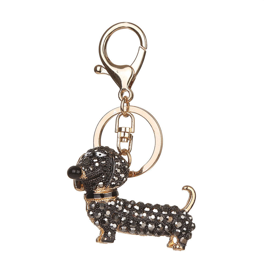 Dachshund Bling Keychain