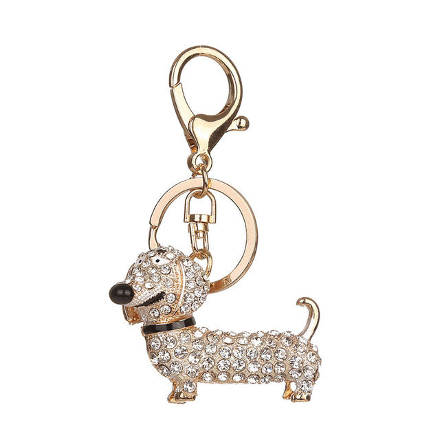 Dachshund Bling Keychain