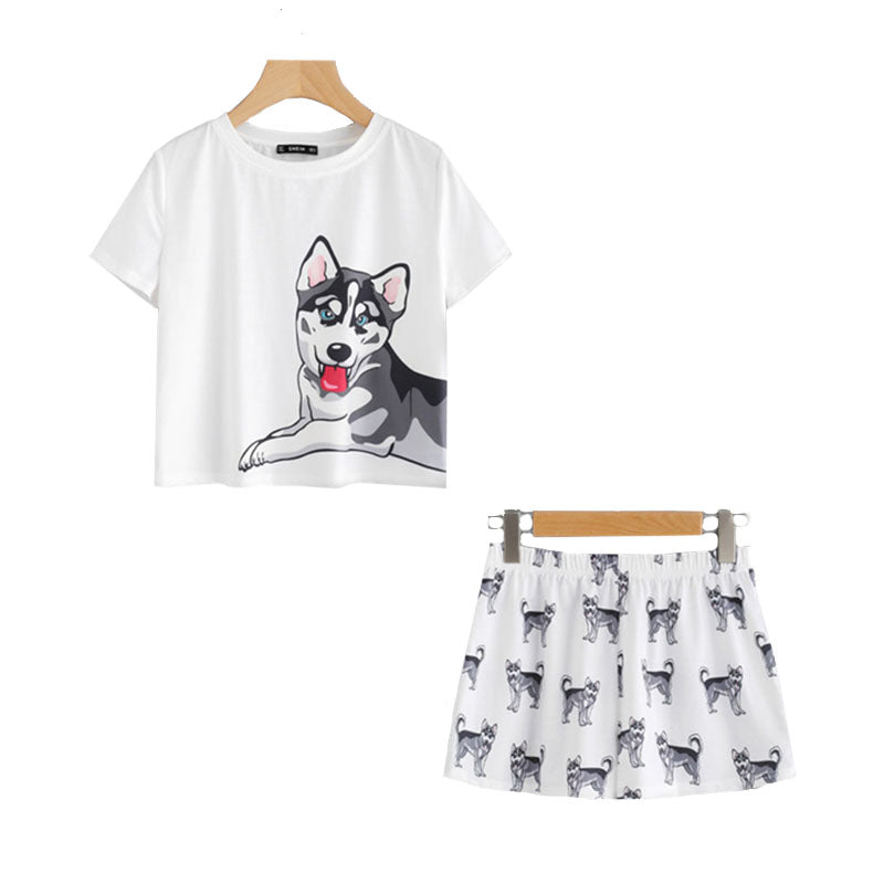 2 Piece Siberian Husky PJ Set