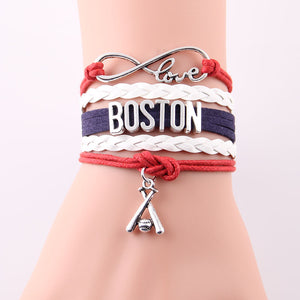 Boston Baseball Bracelet