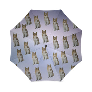 Purple Sheltie Umbrella