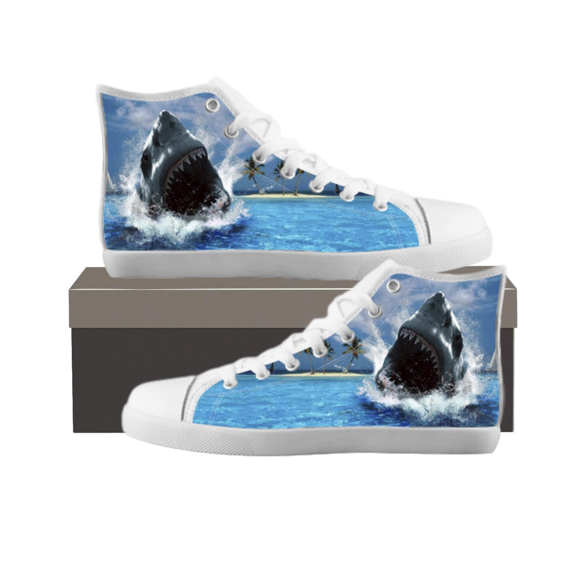 SHARK CANVAS SHOES - KIDS