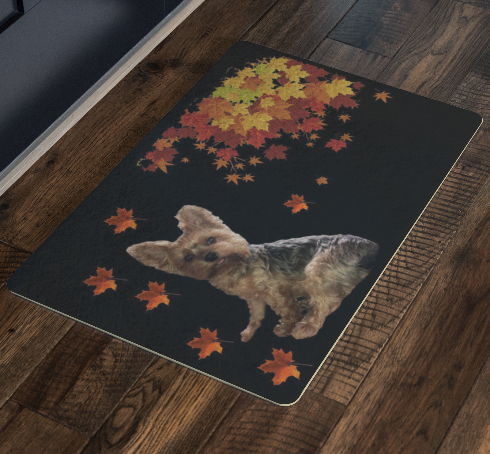 Yorkshire Terrier Doormat - Fall